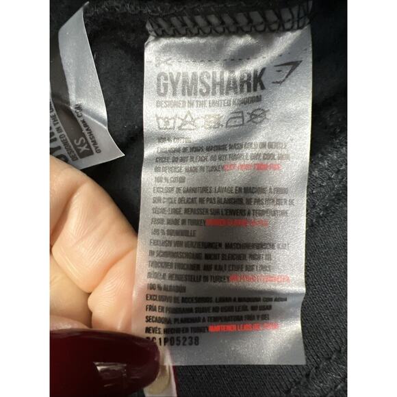 Gymshark Womens Oversized Fit Monogram Fleece Joggers Black Size XS NWT … - Picture 14 of 15